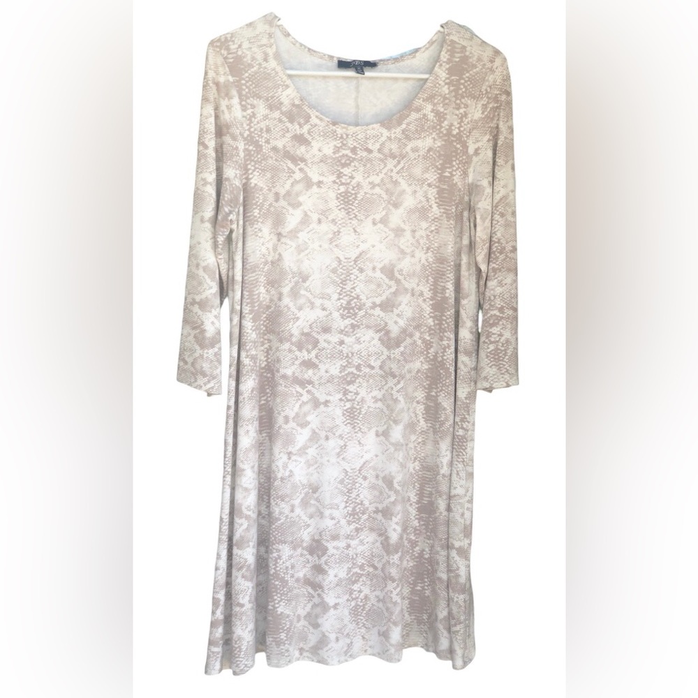 JBS Animal print A-style dress 3/4 long sleeves